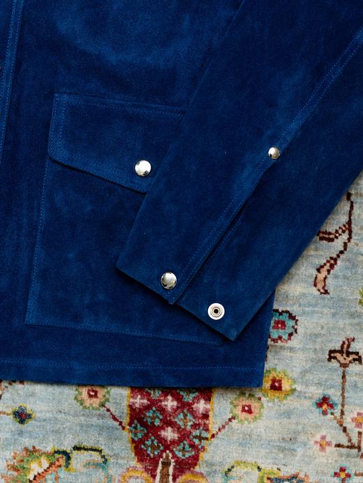 Fortela 宝蓝色麂皮衬衫夹克 商品图5