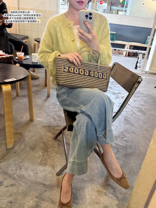 mimosa | 天然贝壳点亮衣领 质感缎面背心 米杏色 商品图3