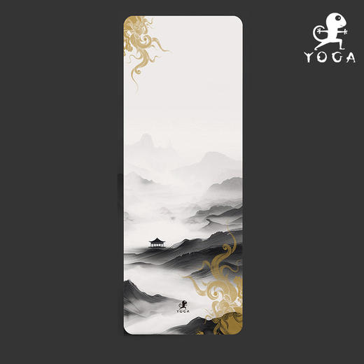 壁虎新款【印花垫-墨染江山】天然橡胶印花瑜伽垫【5天发货】 商品图0