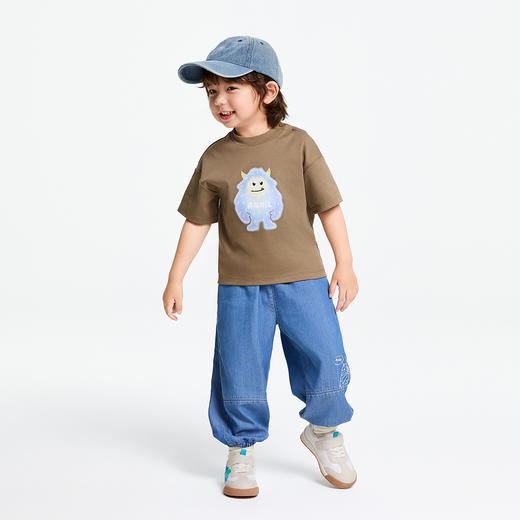 男童全腰长裤春季新款安奈儿童装实体店同款XB516540 商品图3