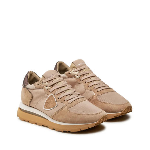 PHILIPPE MODEL 女士盾牌徽标浮雕 Tropez Haute 休闲运动鞋 混色 TKLD WX01 商品图1