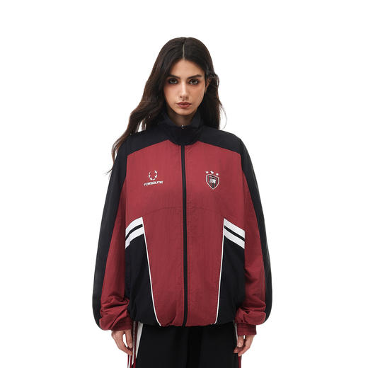 FDR官方店 美式复古拼接撞色夹克外套男女春季情侣装运动立领上衣 商品图2