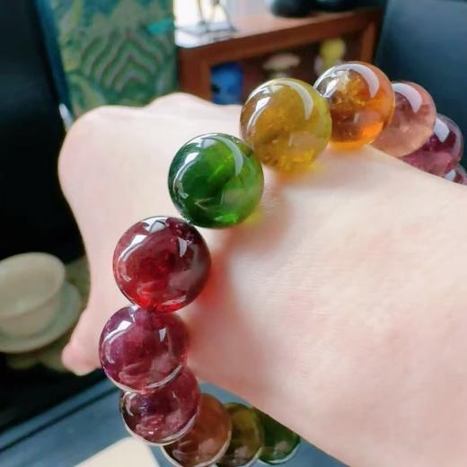 12mm单圈老矿碧玺手串 商品图4