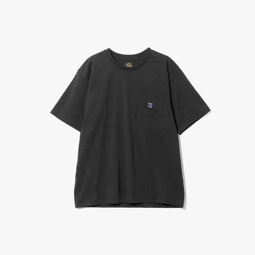 Needles S/S Crew Neck Tee Poly Jersey 蝴蝶刺绣圆领口袋T恤 商品图3