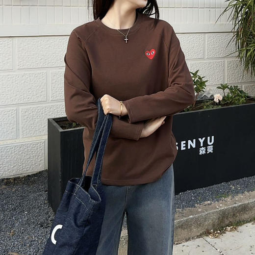 独家定制款→爱心插肩卫衣 长T 升级版本，面料升级100%棉新疆长绒棉 ~磨毛工艺贴上身穿更保暖，更舒适 JR7891 商品图6