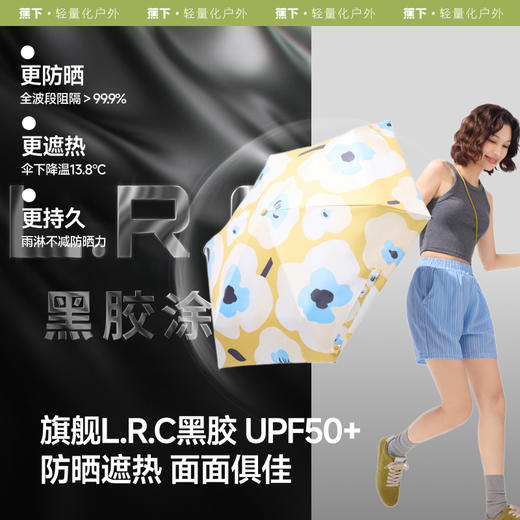 【蕉下精选】蕉下五折黑胶防晒伞BM526 商品图1