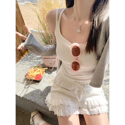 <曾小咸推荐>春装搭配一整套开衫背心半裙 商品图1