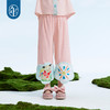 年衣童装2025夏季新款国风女童中式国风阔腿裤全糖主义长裤 商品缩略图2