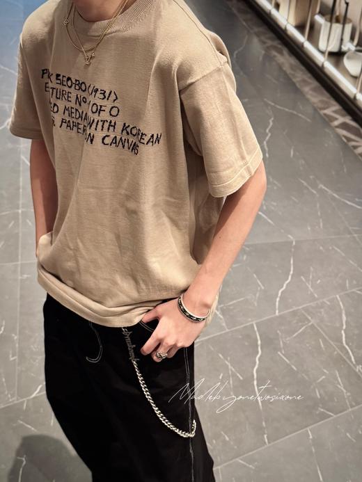 驴家 Park SEO BO艺术家展馆签字针织短袖tee 商品图5