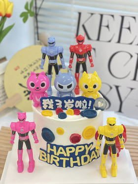 男孩迷你特工队奶油蛋糕 下单前仔细阅读商品详情