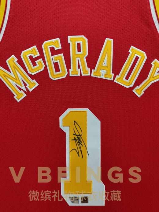 收藏系列 麦迪 火箭队1号 球员版 亲笔签名球衣 商品图2