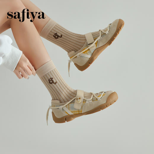 预售10天|Safiya/索菲娅2025魔术贴外穿休闲玛丽珍丑萌运动凉鞋SFD1111049 商品图5