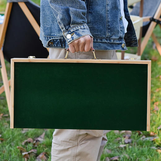 【露营也能打麻将，休闲娱乐好选择】便携式折叠麻将桌麻将盒 折叠桌二合一麻将桌 实木麻将桌 户外折叠桌-QQ 商品图1