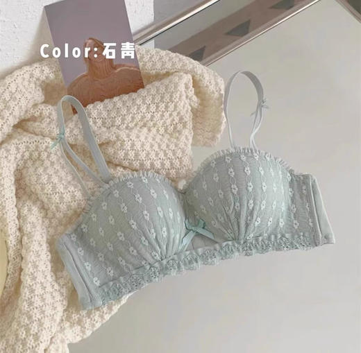 【奶油系‘’小聚蛋‘’泡泡棉内衣】穿上显大一倍圆润，超显大显瘦更显腰细，可两穿防滑上托抹胸舒适平胸少女专用文胸罩QQ 商品图5