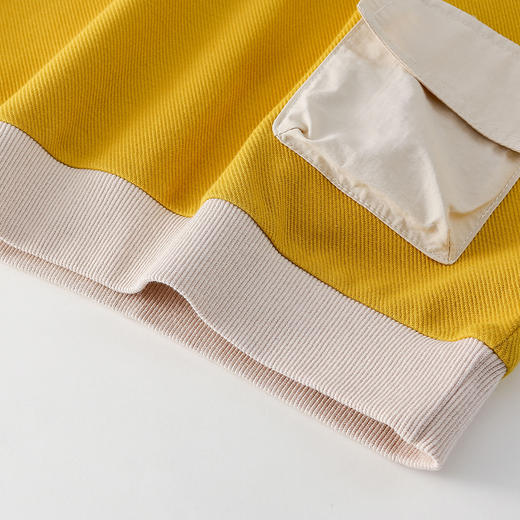 棉花堂2025年春款针织圆领贴袋童趣卫衣F251022 商品图10