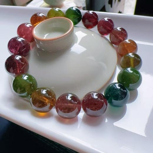 12mm单圈老矿碧玺手串 商品图2