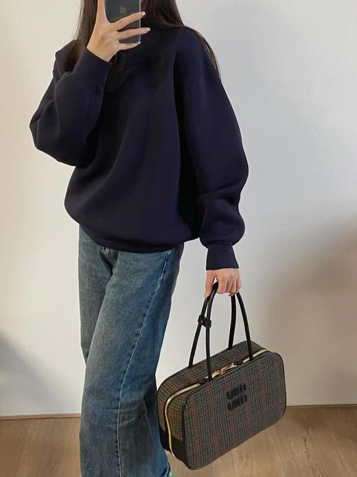 缪缪“快闪店”限定千鸟格保龄球包千鸟格毛呢质感厚实的嘞（HH） 商品图8