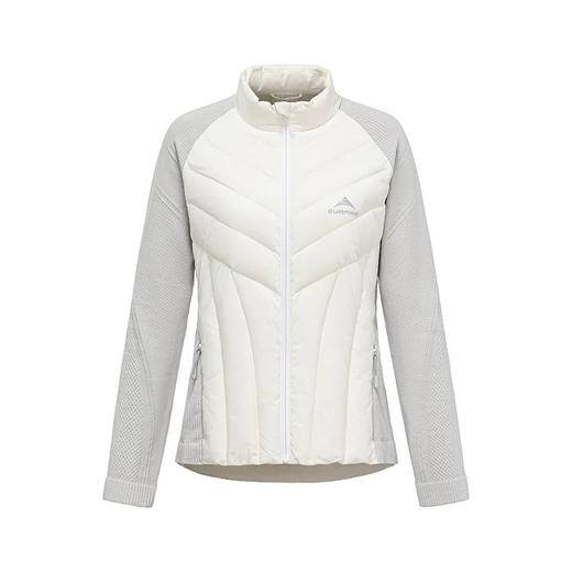 24/26SURPINE羊毛一体织拼接羽绒服 女白 商品图0