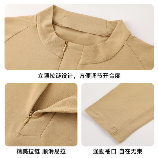 跃牌【PF系列】迪家同款2025男子立领长袖上衣户外运动都市通勤半拉链速干跑步衣61211 商品图1