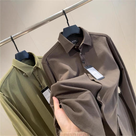 波兰订单!波兰币229！2025年新款春秋新款外峁商务休闲纯棉百搭长袖衬衫基础衬衣男款！ 商品图3