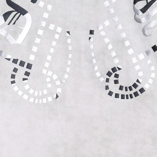 T2300夏季新款时尚个性印花方块圆领短袖T恤美式百搭嘻哈宽松上衣 商品图3