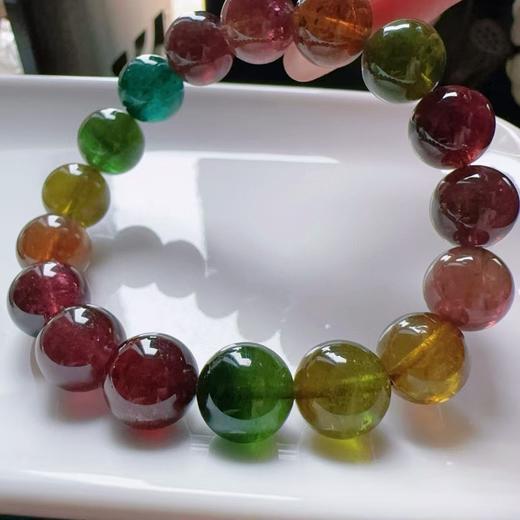 12mm单圈老矿碧玺手串 商品图3