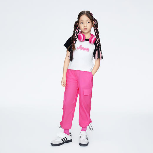 女童全腰梭织单裤夏季新款安奈儿童装EG526119 商品图3