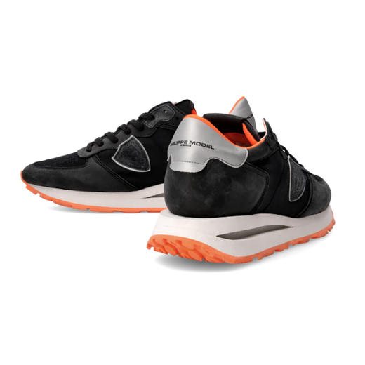 PHILIPPE MODEL 男士盾牌徽标浮雕 Tropez Haute 休闲运动鞋 黑色 TKLU WNV4 商品图3