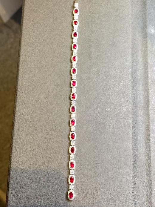 4.01ct刻面红宝石手链 商品图2