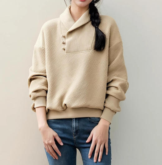 裁缝学苑AS402国风翻领卫衣纸样女装落肩上衣版型图纸样板 商品图1