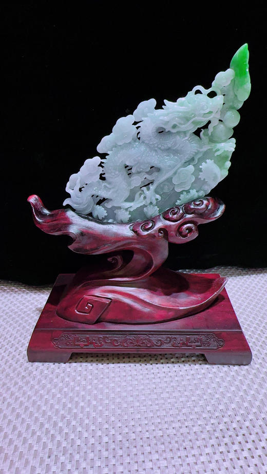 620869翡翠摆件【龙腾盛世】 商品图4