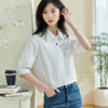 【白色纯棉衬衫】2026春季时尚简约纯色休闲百搭长袖衬衣 商品缩略图2