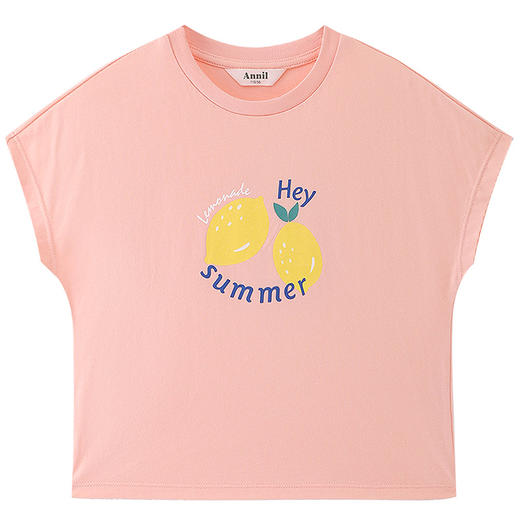 女童圆领短袖针织衫夏季新款安奈儿童装EG521162 商品图8