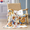 【彤橙】富安娜(FUANNA) 多功能法兰绒午休毯/落英缤纷80*120cm   商品缩略图0
