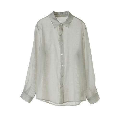 【兰精天丝春夏衬衫】女新款外穿冰凉感防晒服开衫轻薄纽扣莱赛尔外套 商品图7