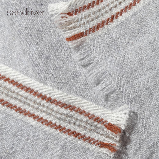 羊绒手工氆氇撞边围巾SJF96P838A 商品图1