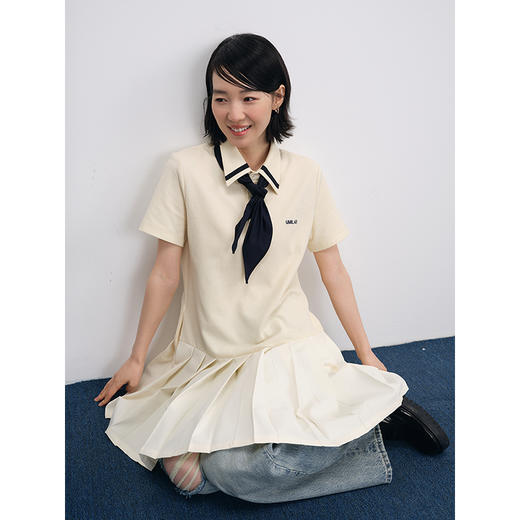 UMILAB【帆船】凹造型神器 层次感复古文艺多色三角围巾K628W 商品图1