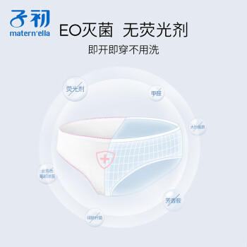 子初一次性内裤孕产妇出差旅行日抛免洗纯棉内裤XXXL码8条[安全灭菌] 商品图6