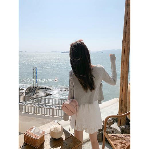 <曾小咸推荐>春装搭配一整套开衫背心半裙 商品图4