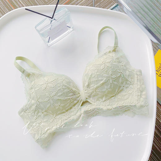 【穿出性感日系漫画胸】法式轻氧棉软软糯糯小胸穿也服帖聚拢，加宽侧翼+蕾丝遮挡收副乳，防下垂无钢圈上托文胸罩套装QQ 商品图6