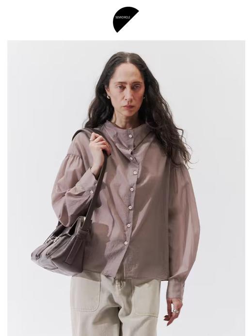 半圆/15517016/荡领衬衫 商品图2