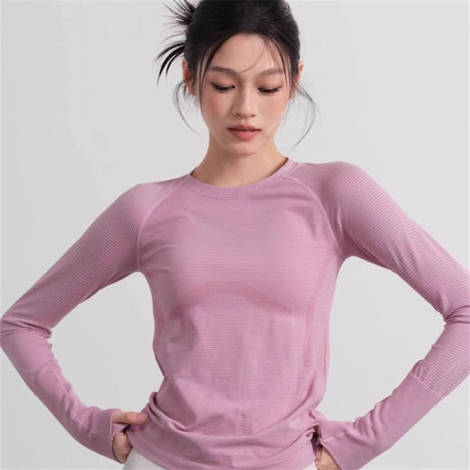 跃牌【安琪拉系列】2025新款运动上衣长袖专业普拉提训练速干跑步健身服CX7407 商品图0