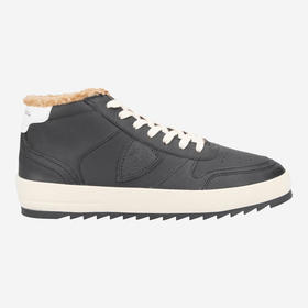 PHILIPPE MODEL 男士盾牌徽标浮雕 Nice 休闲运动鞋 黑色 VNMU WIF1