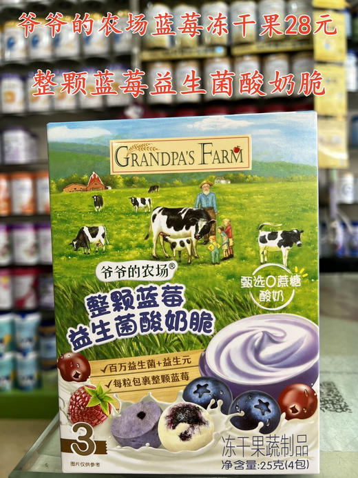 爷爷的农场蓝莓冻干果一盒28元 商品图0