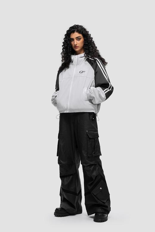 FDR 国潮美式织带棉衣棉服男女秋冬季潮牌高街情侣连帽冲锋衣外套 商品图4