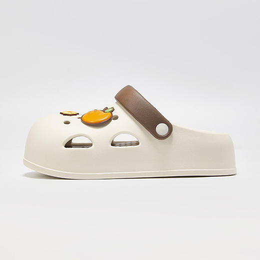 【特价39元】【36-40码】春夏新品卡通可爱卡皮巴拉洞洞鞋包头拖鞋外穿女厚底舒适【WG25233】 商品图4