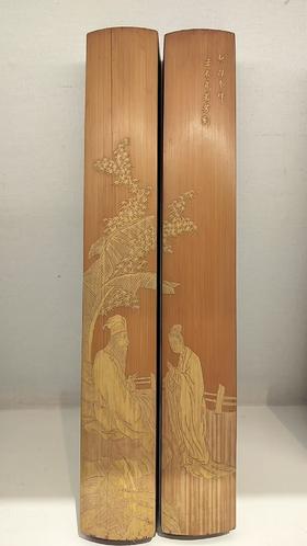 琴操参禅*留青雕镇纸30*4.5*3