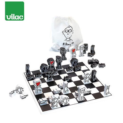 法国 Vilac 凯斯哈林国际象棋 商品图0