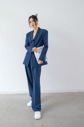 Kai & Kiera 靛蓝色高级质感西装套装 15496