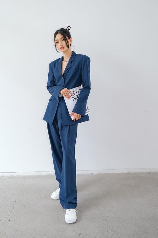 Kai & Kiera 靛蓝色高级质感西装套装 15496 商品图0